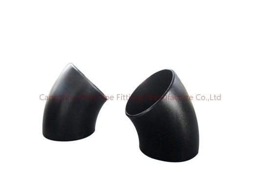 ASTM B16.9 용접관 맞춤 BW A234 WPB, 45 도 짧은 반경 팔꿈치