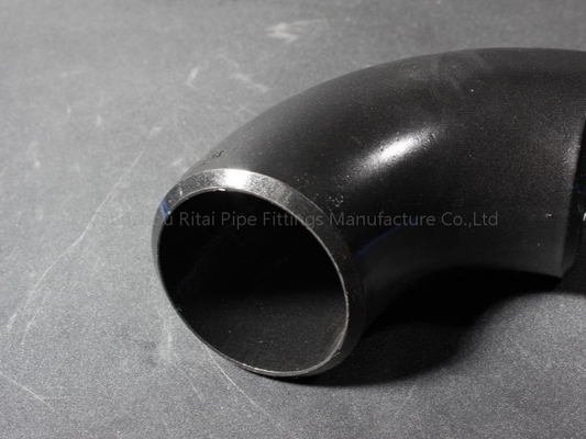 ASTM A234 WPB 탄소강 용접관 맞춤 슈 40 슈 80 90 도 검정색