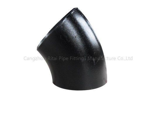 ASTM A234 WPB 탄소강 용접관 맞춤 슈 40 슈 80 90 도 검정색
