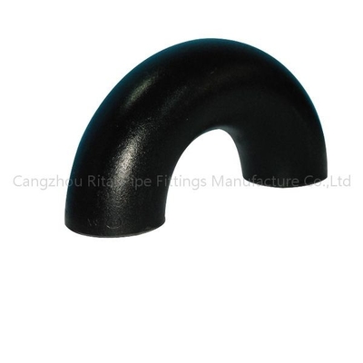 ASME B16.9 일정 40 검정관 맞춤 A234 긴 반경 180 각도 엘보