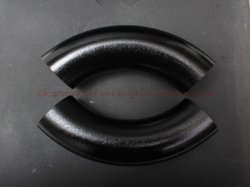 A53Gr.B A106GR.B 버트 접합 튜브 피팅 ASTM DN200 XS SCH80 4는 180 각도 굴곡으로 조금씩 움직입니다
